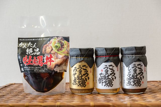 牡蠣丼とごっついうま牡蠣シリーズ3種