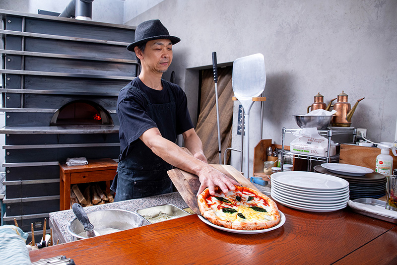 海とピッツァ